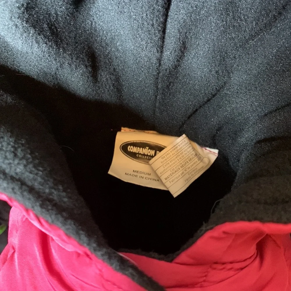 Companion Road Reflective Magenta / burgundy Doggie Snow Suit Size medium